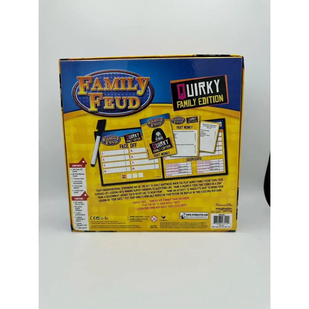 Family Feud Board Game, Quirky Family Edition, Adult Game for Ages 16 and up